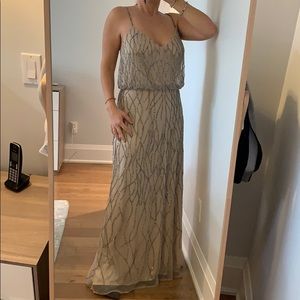 Adrianna papell beaded blouson dress